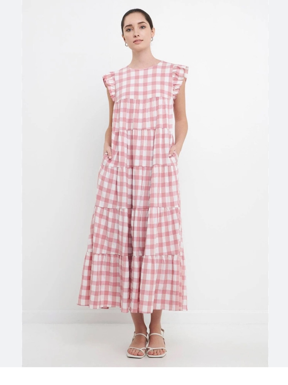 English Factory Maxi Tiered Baby Doll Dress
